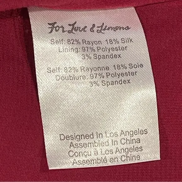 For Love And Lemons Dress Medium Red Velvet Quiet Luxury Designer Event NWT‎ - Picture 9 of 16